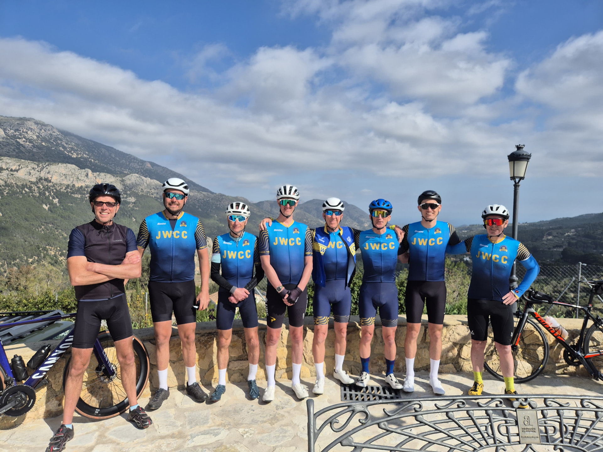 Johnstone Wheelers members on a club trip to Calpe